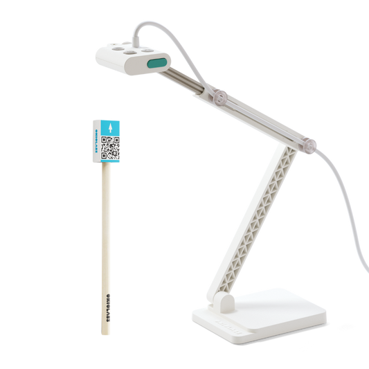 OKIOCAM S2-4K 8MP Document Camera for Teachers, Captures Full Letter-size Vertically, Ultra High Definition, with OKIOPoint Smart Pointer