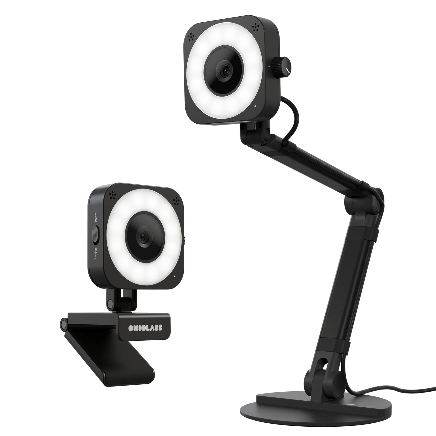 (2023) OKIOCAM X1 Dual-Mode Document Camera & Webcam 8MP with Light and Microphones (USB-A/USB-C)